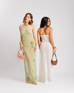 Abito in maglia con coppe - 50202