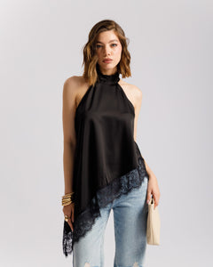 Top satin e pizzo - 11557 slcnv