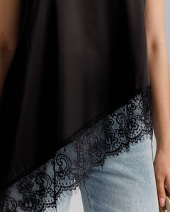 Top satin e pizzo - 11557 slcnv