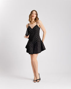 Abito in cotone a pois - 11699
