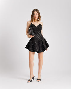 Abito in cotone a pois - 11699