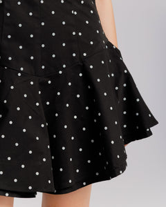 Abito in cotone a pois - 11699