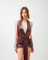 Abito corto con paillettes - 61283