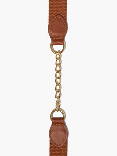 Tracolla ISABELLA cuoio con catena - LOVING BAGS