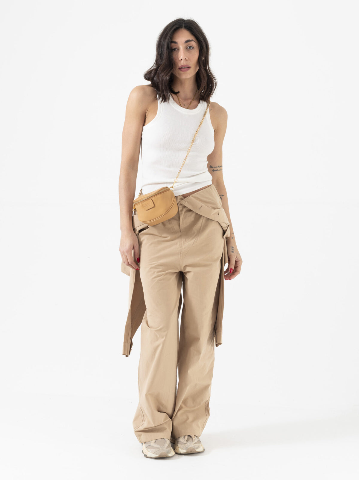 Micro ISABELLA in pelle MIELE - LOVING BAGS