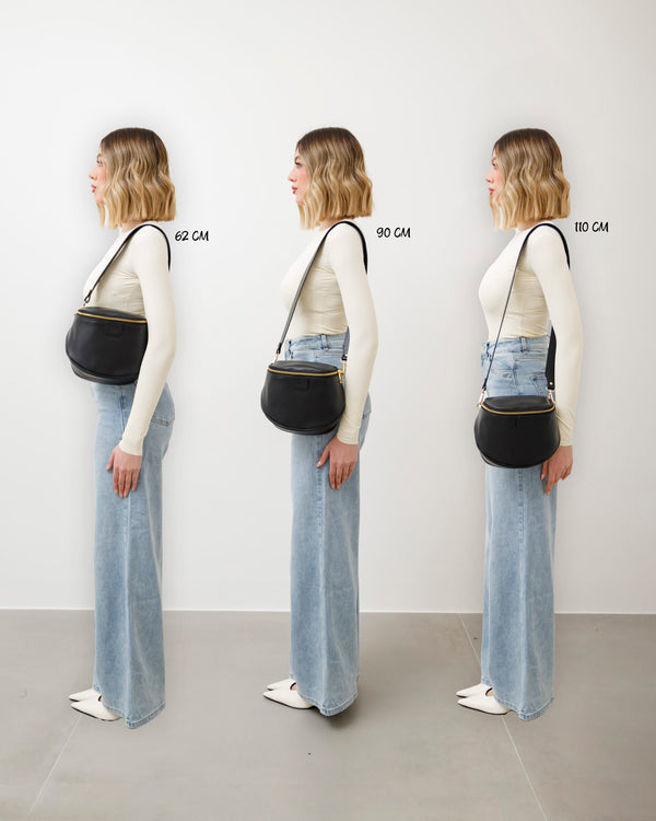 Tracolla in pelle MARRONE - LOVING BAGS