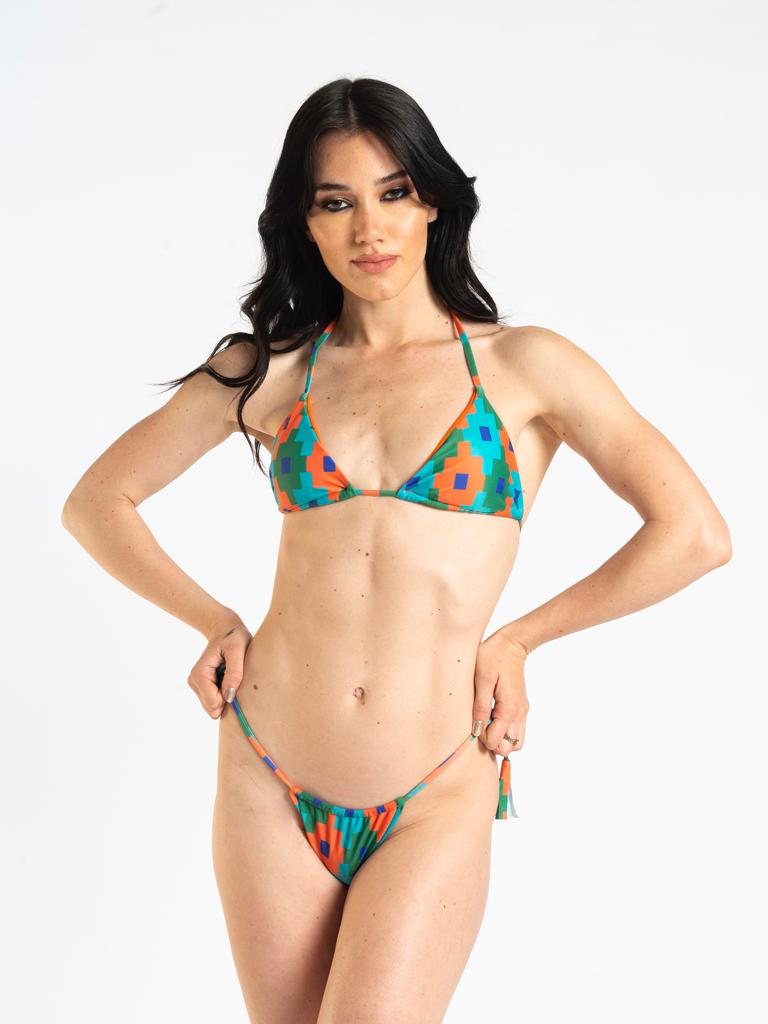 Bikini a triangolo stampato - BCW2