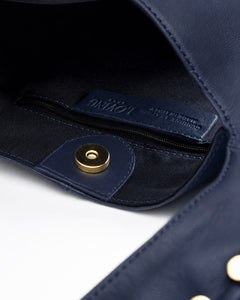 Borsa in pelle SELENA Blu - LOVING BAGS