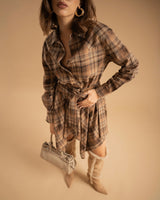 Coord-set tartan BEIGE - 5839