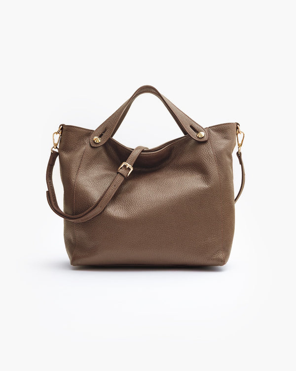 Borsa in pelle OLIVIA marrone - LOVING BAGS