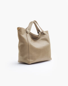 Borsa in pelle OLIVIA Beige - LOVING BAGS
