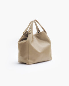 Borsa in pelle OLIVIA Beige - LOVING BAGS