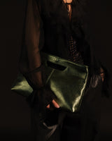 Sac en cuir BABY GRACE METAL vert - LOVING BAGS