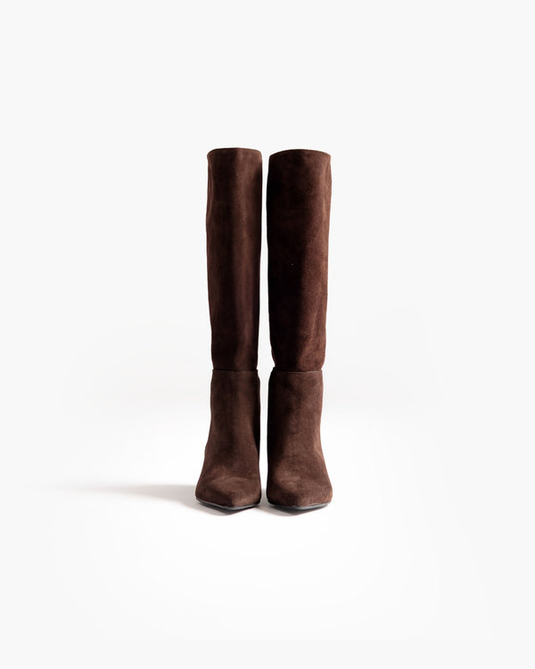 Stivali in suede TESTA DI MORO - LOVING 2662