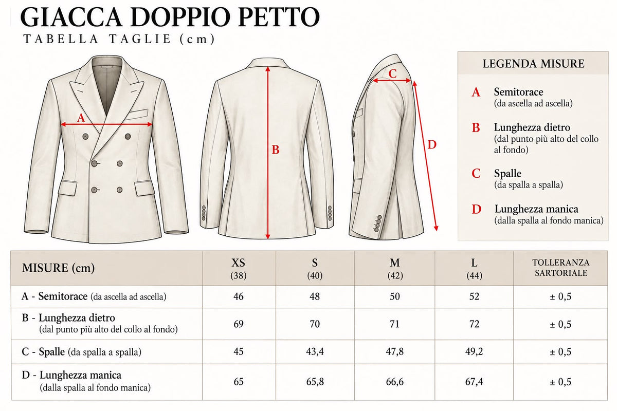 Blazer sartoriale gessato Blu - 0016