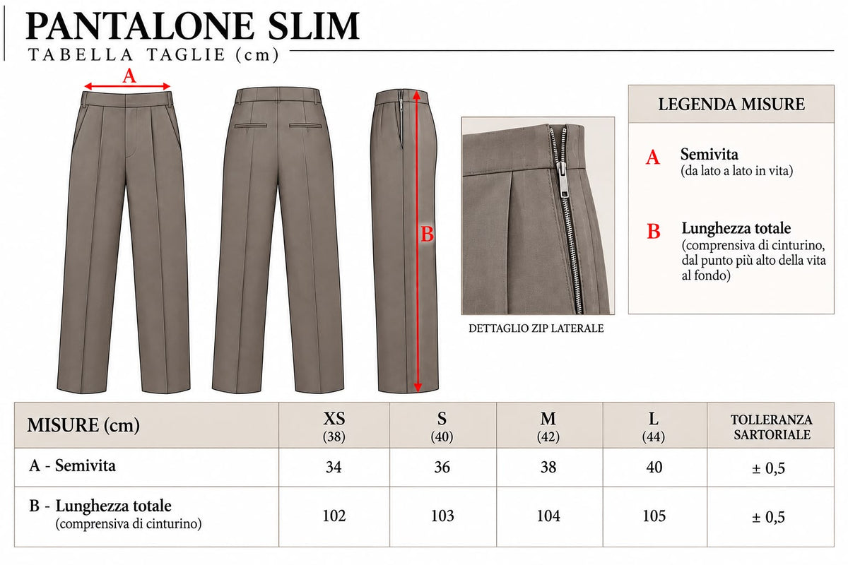 Pantaloni sartoriali MORO - 0013