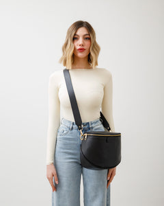 Tracolla in pelle MARRONE - LOVING BAGS