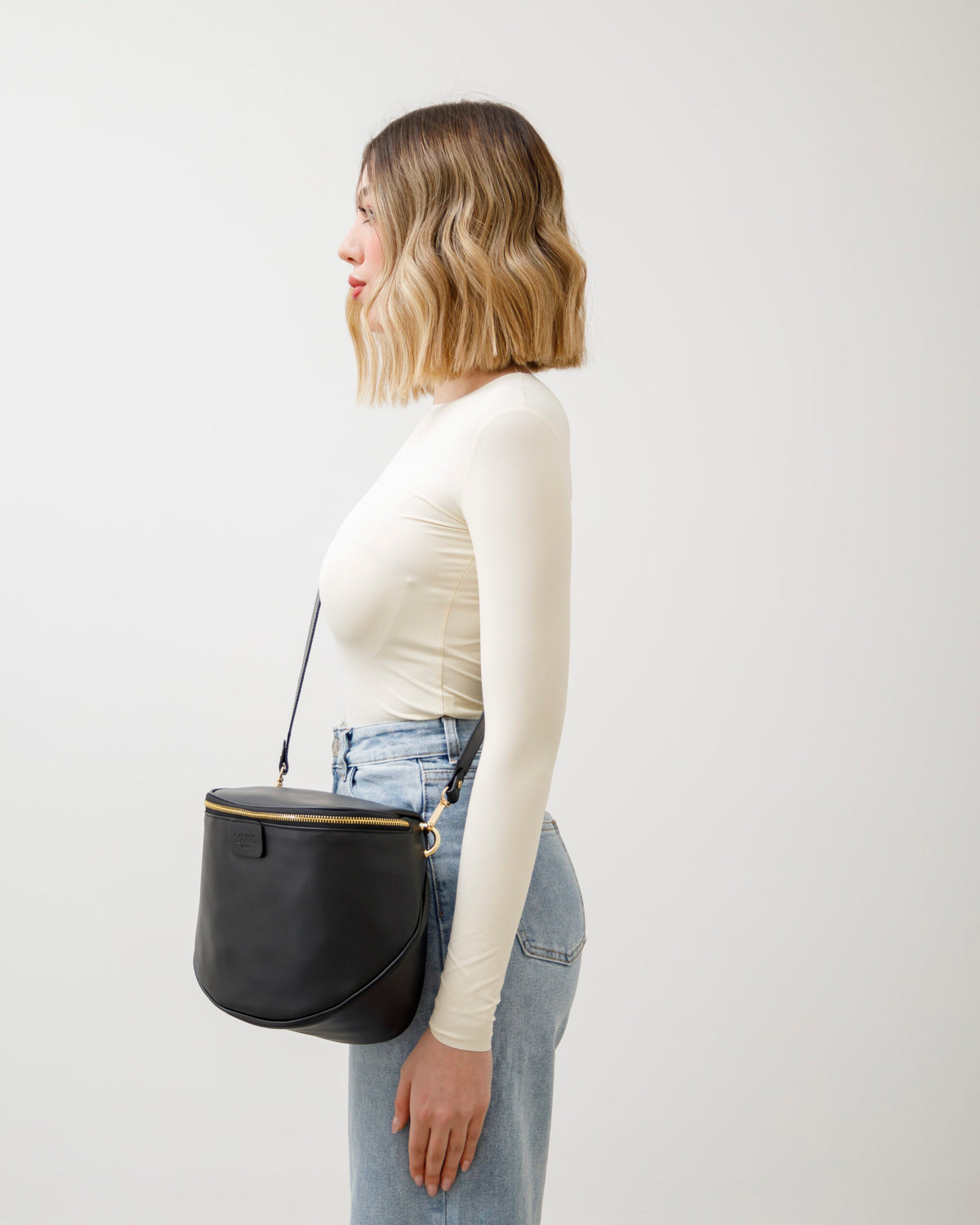 Tracolla in pelle MARRONE - LOVING BAGS