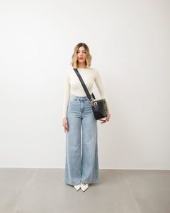 Tracolla in pelle MARRONE - LOVING BAGS