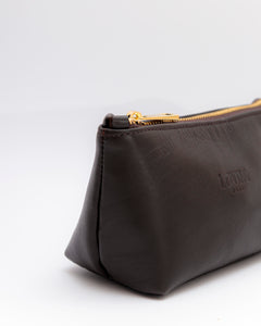 Beauty case in pelle NOAH - MARRONE