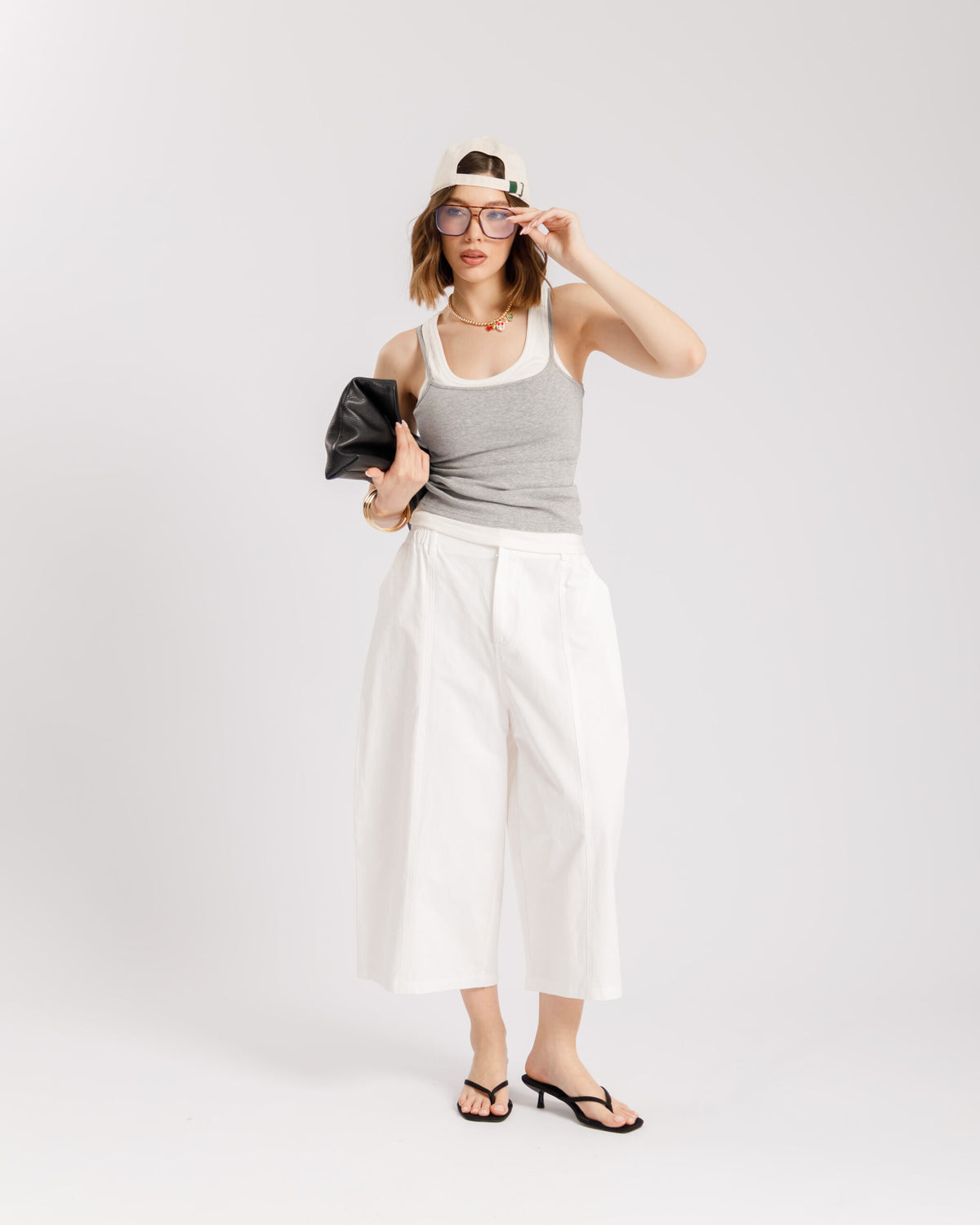 Pantaloni capri in cotone - CHF8741