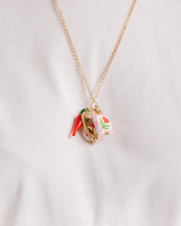 Collana lunga con pendenti - ECL2650