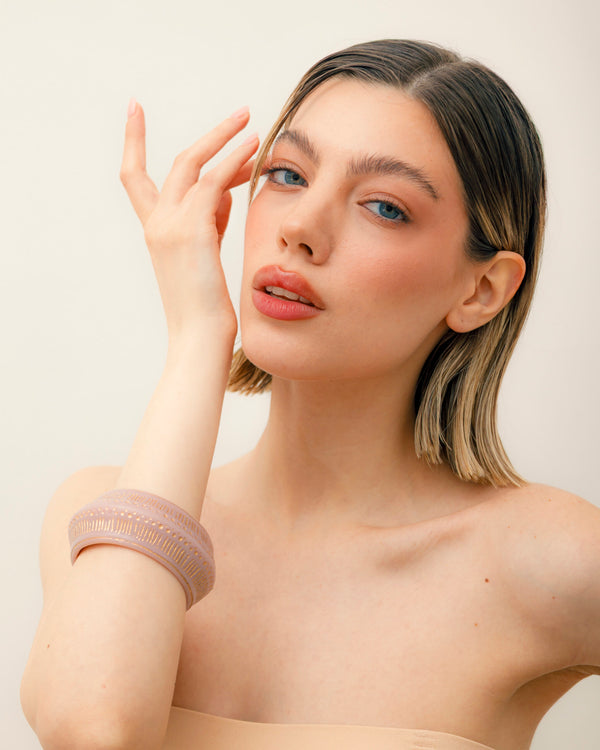 Bracciale strutturato in resina - 1566
