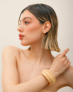 Bracciale strutturato in resina - 1566