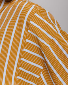 Camicia a righe ocra ALTHÉA - C008