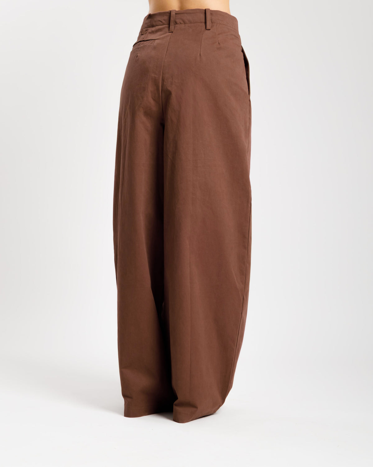 Pantaloni palazzo MARRONE ALTHÉA - C006