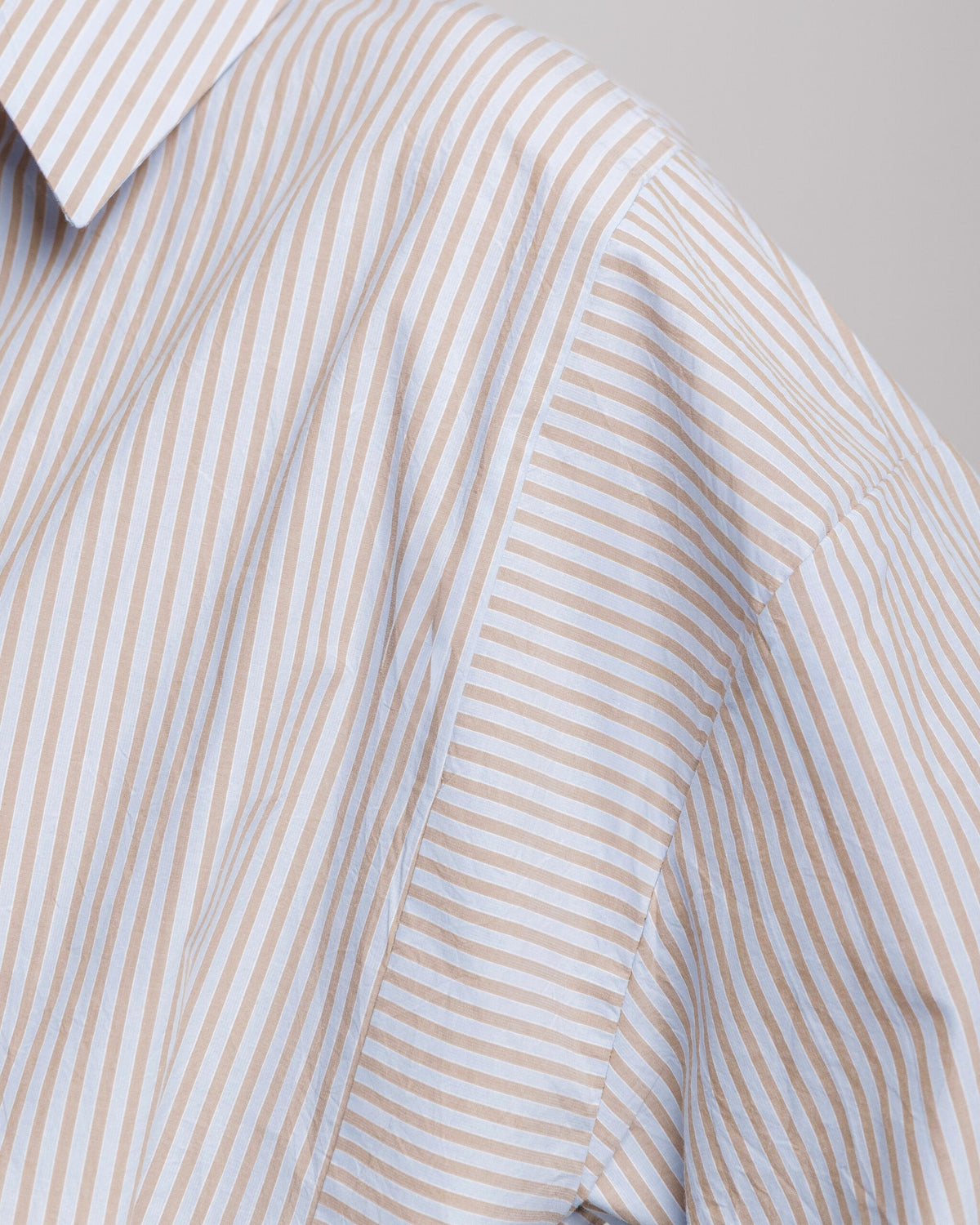 Camicia a righe in cotone azzurra ALTHÉA - C007