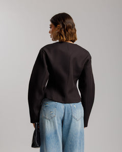 Blazer strutturato slimfit NERO - 3189
