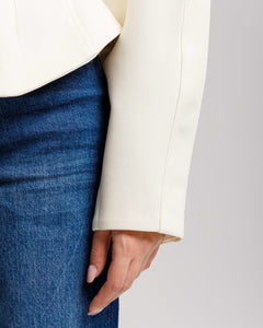 Blazer strutturato slimfit PANNA - 3189