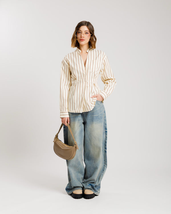Camicia slim a righe - YY598 SLCM