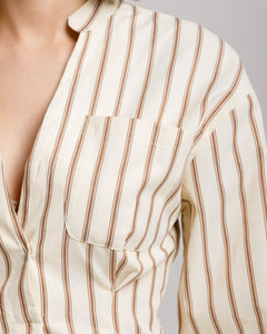 Camicia slim a righe - YY598 SLCM