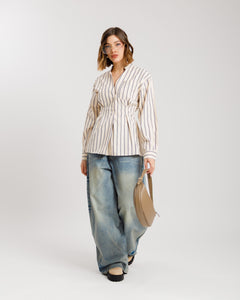 Camicia slim a righe - YY598 SLCM