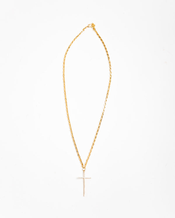 Collana lunga con croce - ECL2569