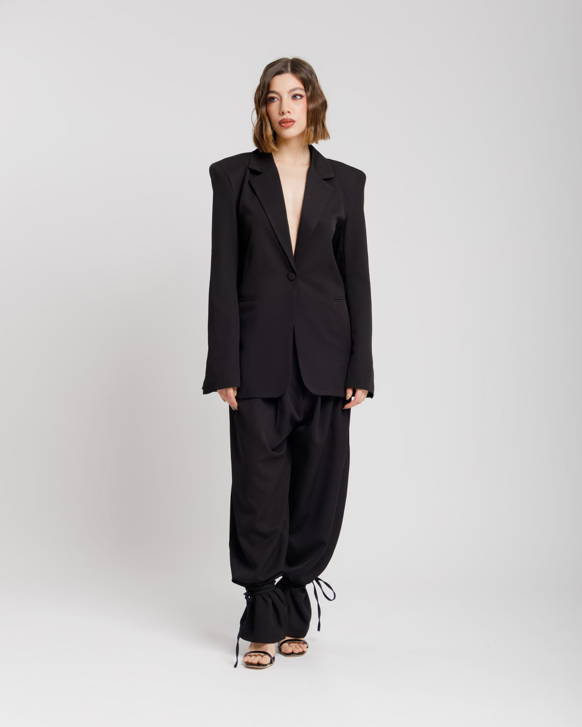 Blazer sartoriale con cintura ALTHÉA - C001 SLC