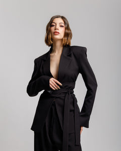 Blazer sartoriale con cintura ALTHÉA - C001 SLC