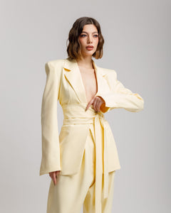 Blazer sartoriale con cintura ALTHÉA - C001 SLC