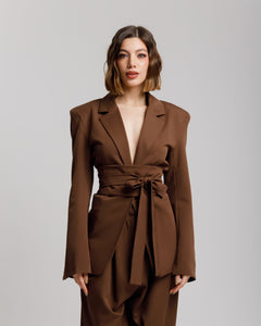 Blazer sartoriale con cintura ALTHÉA - C001 SLC