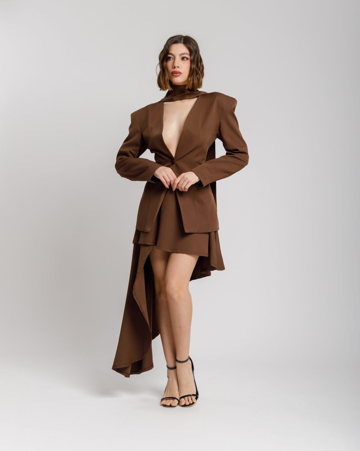 Blazer sartoriale con foulard ALTHÉA - C003 SLC
