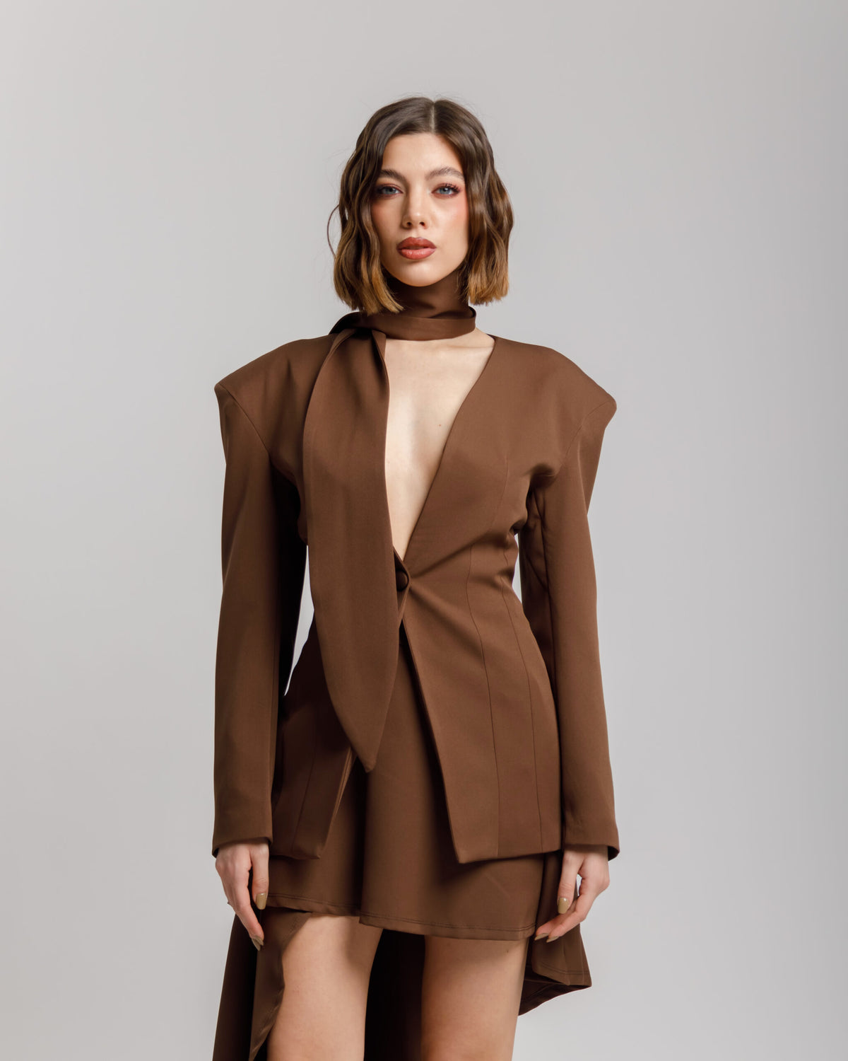 Blazer sartoriale con foulard ALTHÉA - C003 SLC