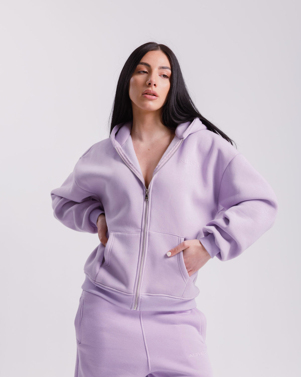 Felpa con zip ALTHÉA  - C179 SLC
