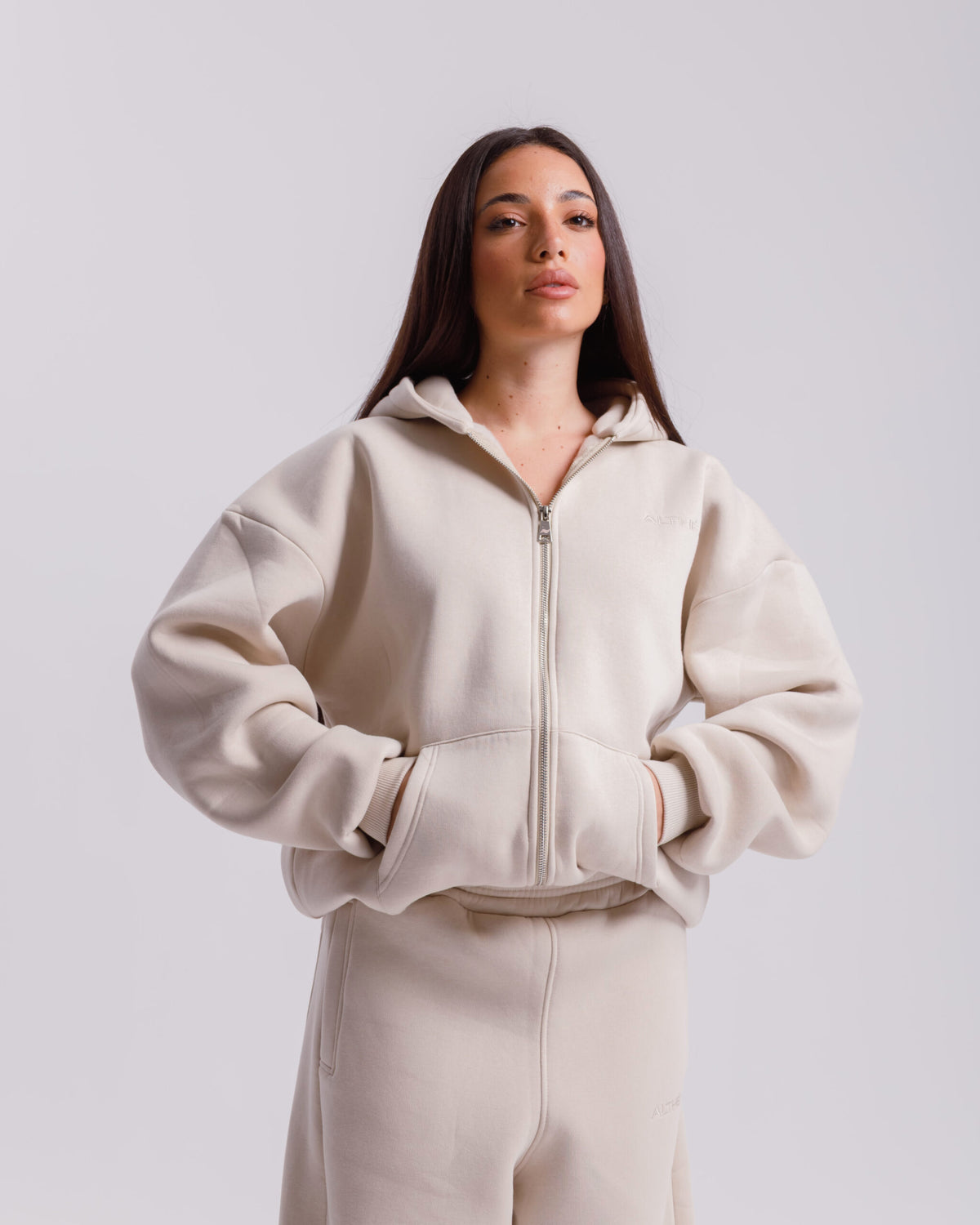 Felpa con zip ALTHÉA  - C179 SLC