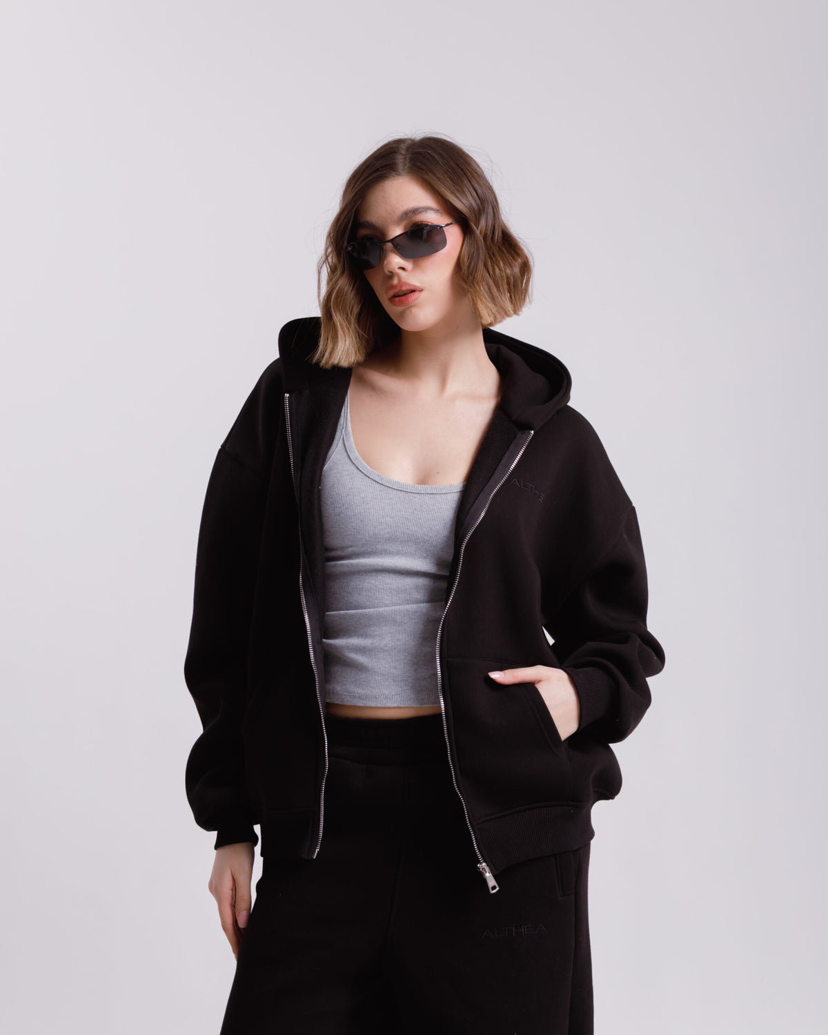 Felpa con zip ALTHÉA  - C179 SLC
