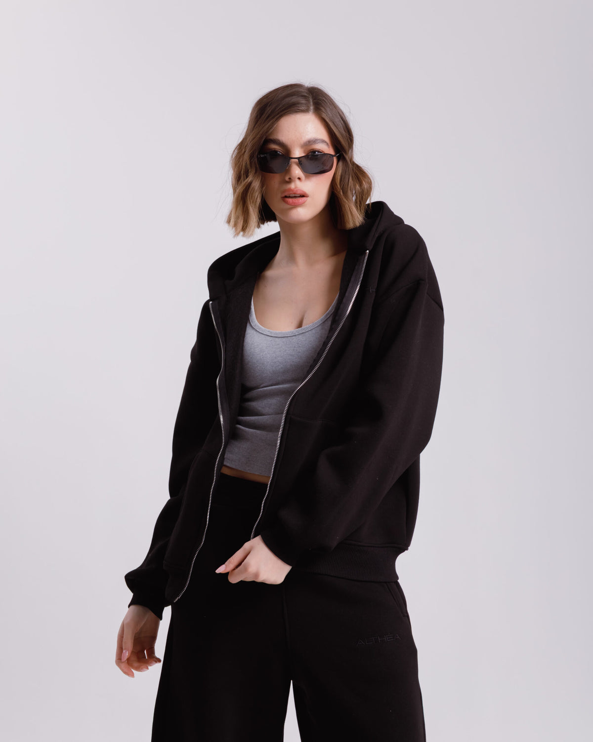 Felpa con zip ALTHÉA  - C179 SLC