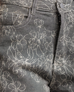 Jeans palazzo stampato GRIGIO - P13060 NOS