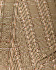 Blazer con collo alto TARTAN TORTORA - MIRY