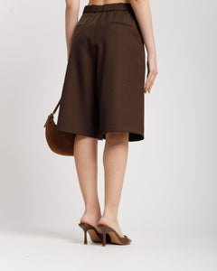 Bermuda con pinces ed elastico - P24743